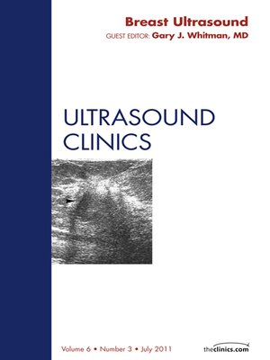 cover image of Breast Ultrasound, an Issue of Ultrasound Clinics